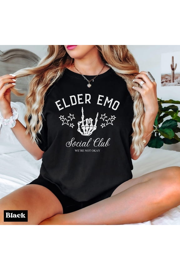 Elder Emo It Was Never A Phase Graphic T-Shirt All Size S-3XL