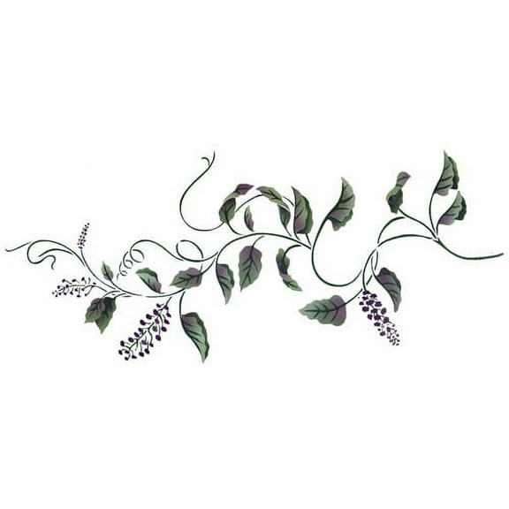 Elder Flower "B" Wall Stencil - DEE683 by DeeSigns