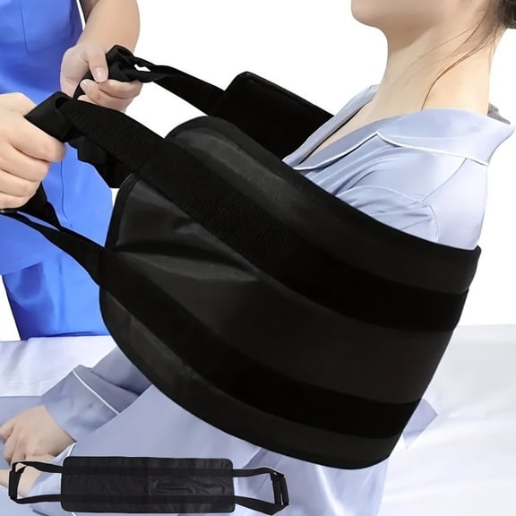 Elderly Bed Assist Strap with Cushioned Non-Slip Handles Adjustable Mobility Aid for Safe Turning, Transfers, Post-Surgery Patients, & Home Care Use