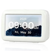Elderly Calendar Clock,4.3 Inch Clock with Day and Date for Elderly Large Display Digital Clocks 8 Alarms 3 Display Modes Large Font Alzheimers Clock Alarm Clock for Seniors Dayclock, Black