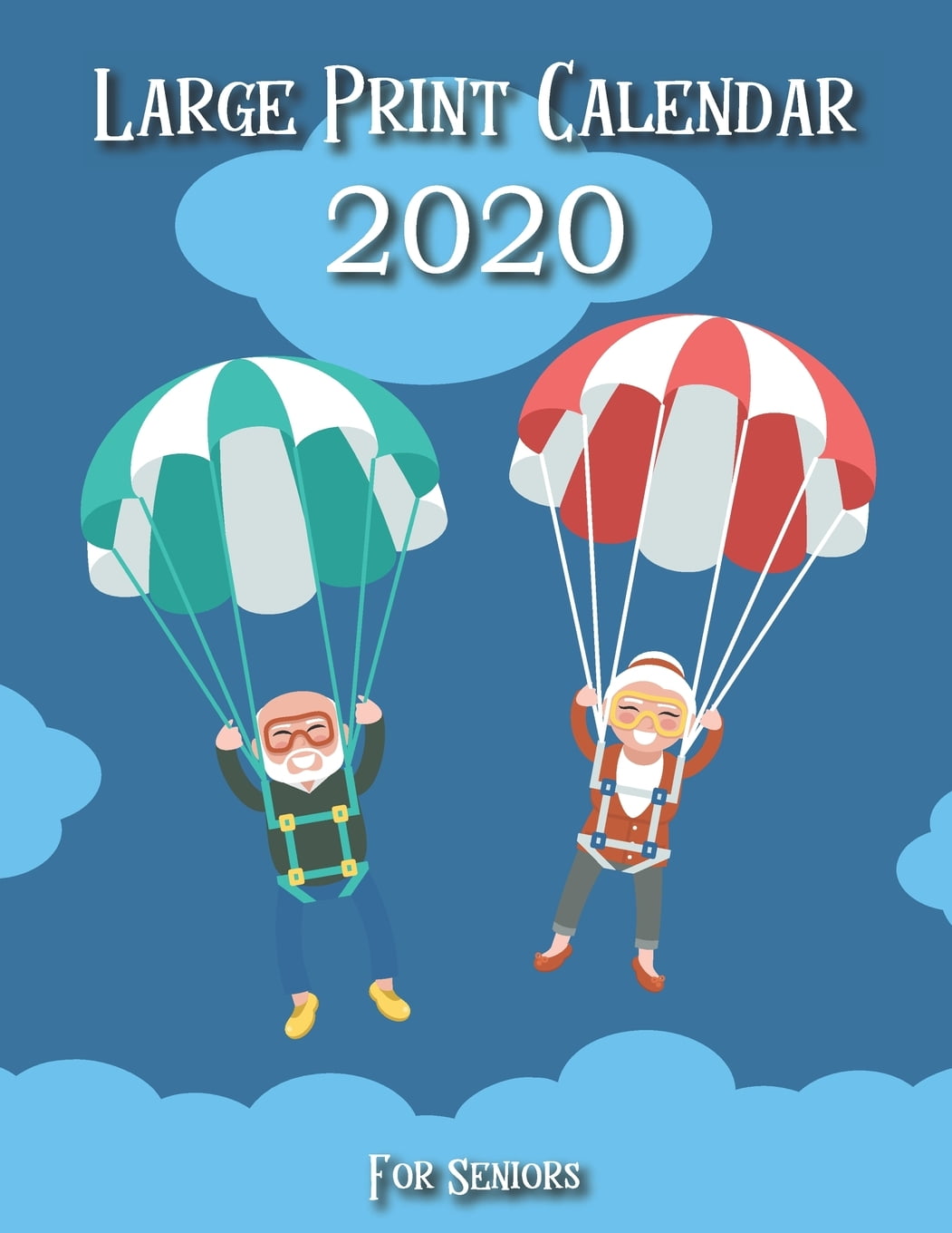 Elderly calendar monthly and weekly 2020 large print calendars for 