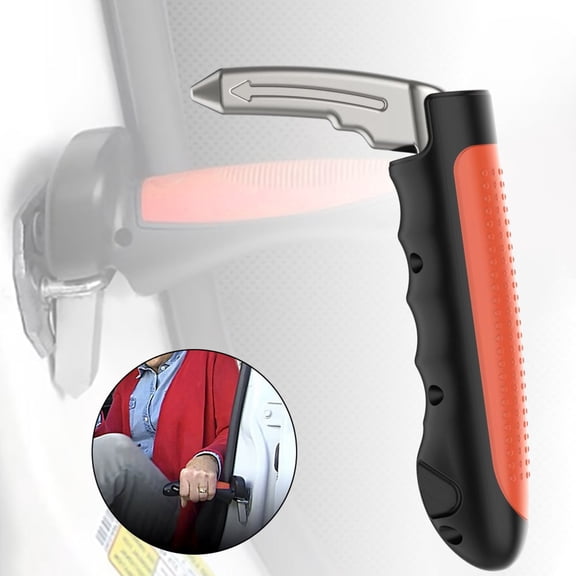 Elderly Car Handle Assist - Non-Slip Ergonomic Design 450lbs Load Capacity Vehicle Support Handle Auto Grab Bar Cane Support Aid