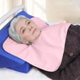 thumbnail image 1 of Elderly Feeding Bib, 24 x 24 In, with Absorbent & Waterproof Design, Machine Washable and Made of Cotton for Feeding Assistance, 1 of 6