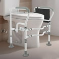 thumbnail image 1 of Elderly Grab Bar Toilet Frame Foldable Adjustable Safety Grab Handle 441 lbs, 1 of 10