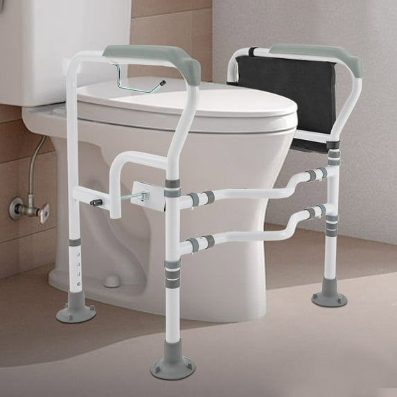 Elderly Grab Bar Toilet Frame Foldable Adjustable Safety Grab Handle 441 lbs