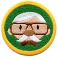 thumbnail image 1 of Elderly Help Embroidered Merit Badge Iron on Patch, 1 of 3