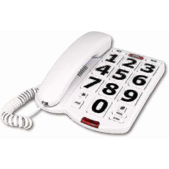 Elderly Landline Phone With Big Button Cor Phone For Seniors Hearing Impaired