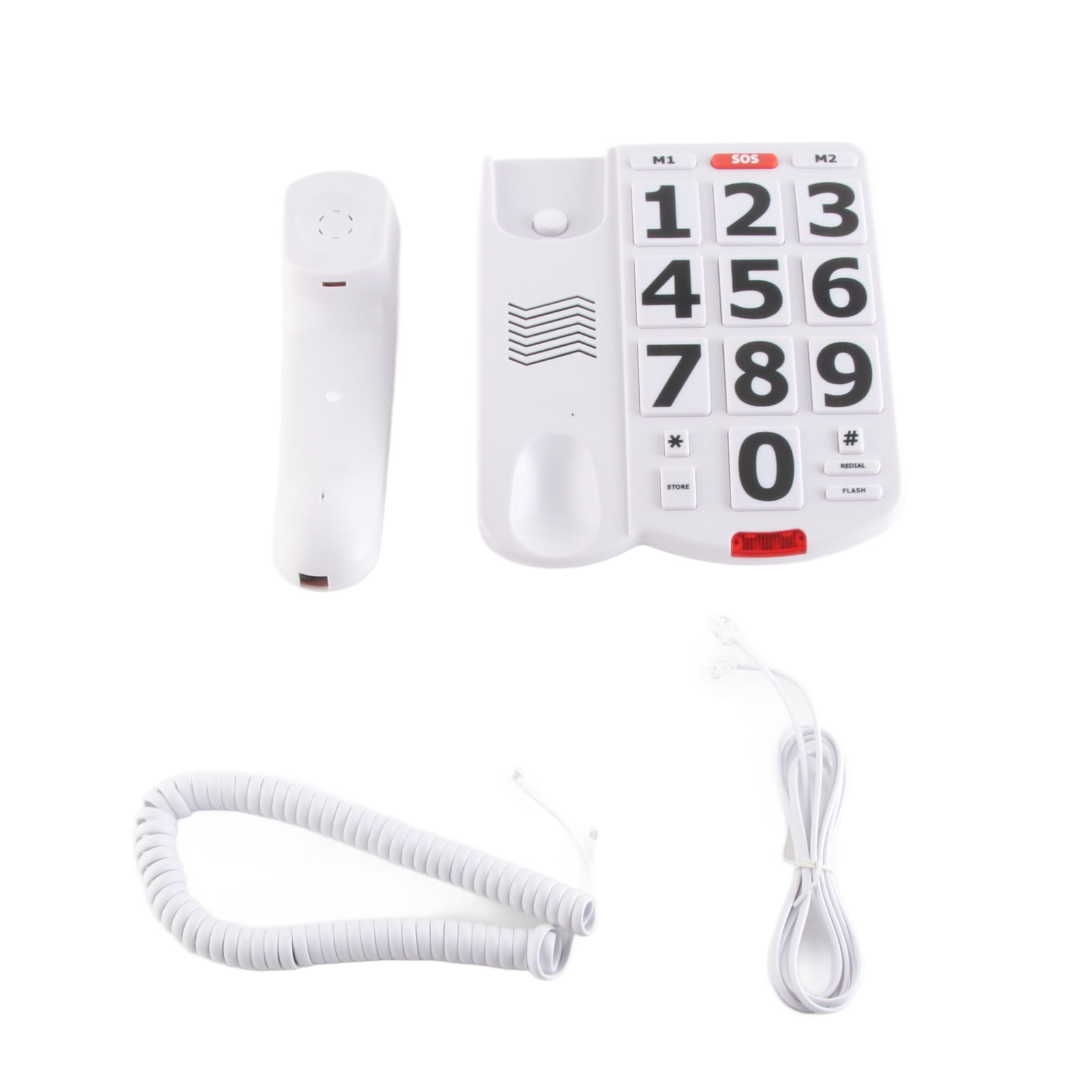Elderly Landline Phone with Big Button Corded Phone for Seniors Hearing