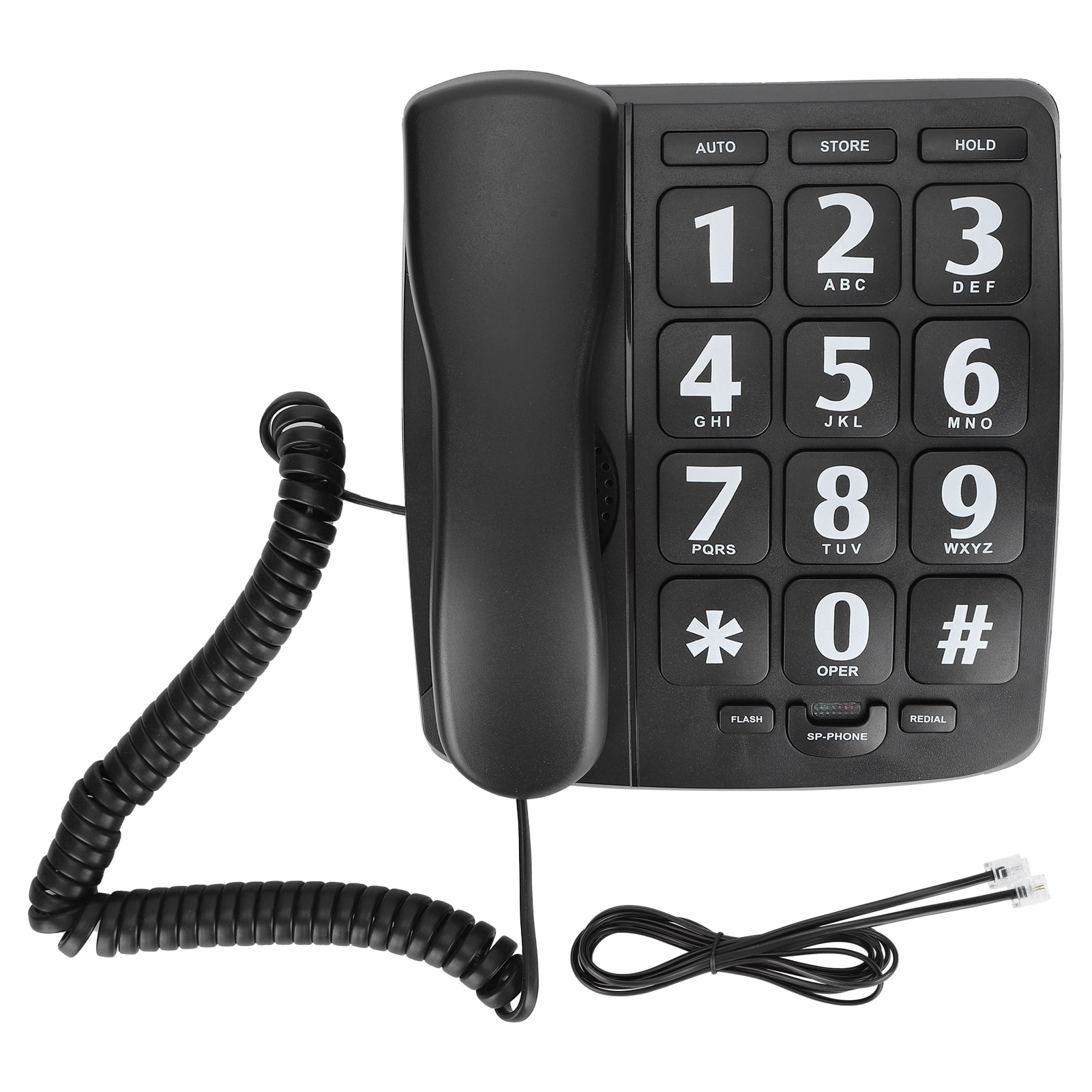 Elderly Landline Phone with Big Button Loud Volume Corded Phone for
