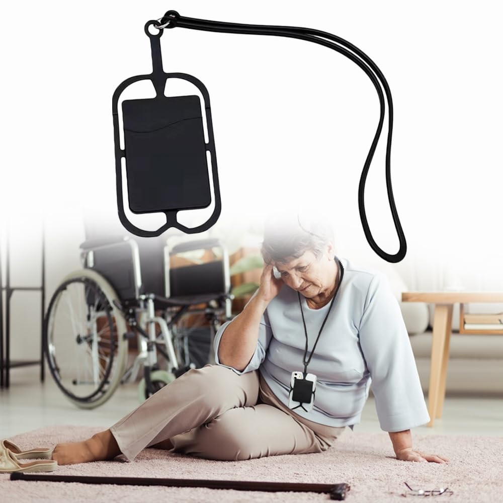 Elderly Neck Strap Lanyard to Hold Phone for Parkinson Disabled, Stay Hands Free Independent Daily Living Aid Accessories C30
