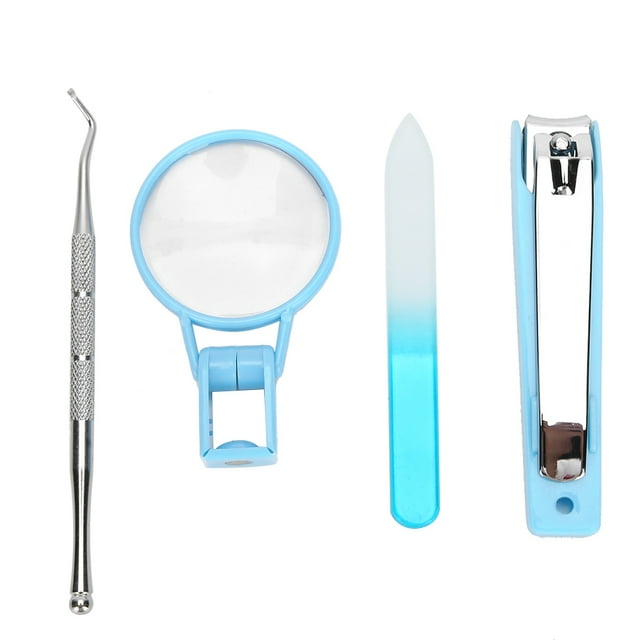 Elderly Portable Nail Grinding Tool Nail Clipper with Magnifying Glass