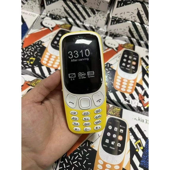 Elderly Senior Mobile 3310 2.4-inch 2G Candy Bar Button Dual SIM Feature Phone With Large Buttons Dual Sim Mobile Phones For Elderly