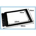 thumbnail image 1 of Elders Handheld Full Page Magnifier Ultra-Thin PU Leather Frame A4 Size Magnifying Sheets for Reading, Page Magnifier Tool for Seniors and Book Reading Accessories, 1 of 9