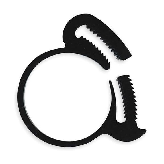 Eldon James Snap-Mini Clamp,Black,0.906"Max ID,PK10 HC-J-10PK