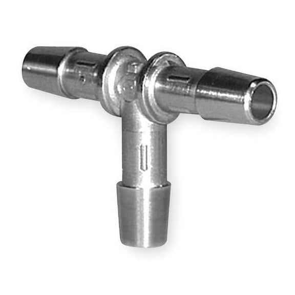 Eldon James 1/4" Barbed 316L SS Tee Sch 10 TO-4SS