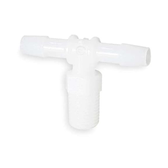 Eldon James Tee,HDPE,Barbed3/8",3/8",MNPT1/2",PK10 T8-6HDPE