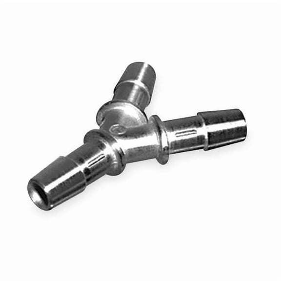 Eldon James 1/2" Barbed 316L SS Wye Connector Sch 10 YO-8SS