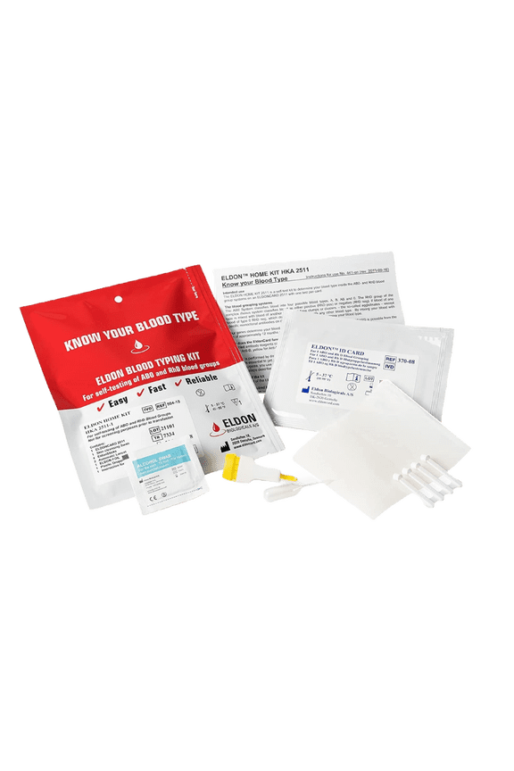 Card Home Blood Testing Kits - Blood Type Test Kit - 3 Pack