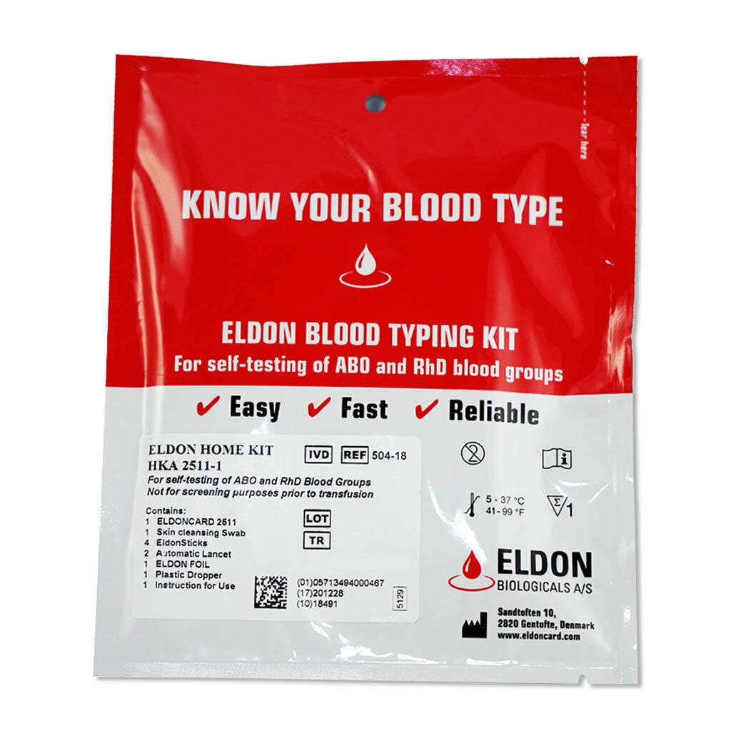 Eldoncard - Blood Type Test - Single Pack – Homedoc