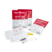 3 Pack Eldoncard Blood Group Testing Kit   ABO & Rh Factor Educational Kit, Safety Lancet, Micropipette, Cleansing Swab, Air Sealed Envelope