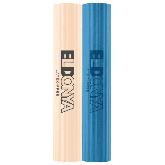 Eldonya Flex Therapy Bar – Resistance Twist Bar for Physical Therapy, Tennis Elbow, Golfer’s Elbow, Tendonitis Relief, Wrist & Forearm Rehab, Improve Grip Strength (Beige&Blue)