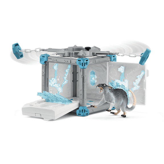 Schleich Eldrador Creatures - 40 PC Ice Battle Cave with Rat Toy Playset - Frozen Rodent Figurine with Expandable Fortress - Imaginative Play for Kids Ages 7+ | 42677