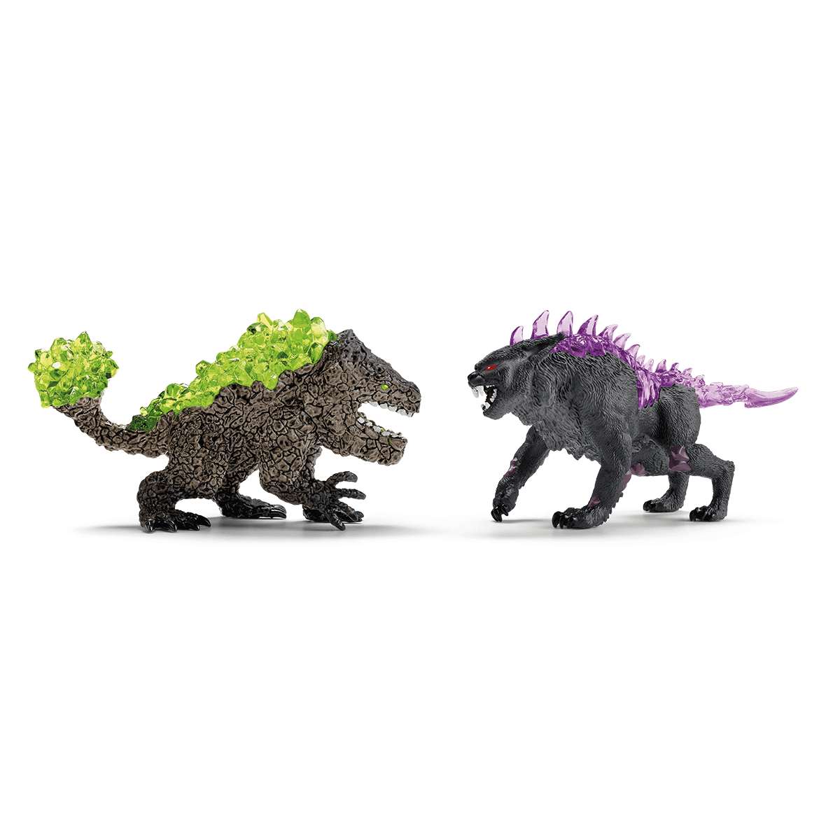 Schleich Eldrador Shadow Lynx vs. Rock Crusher