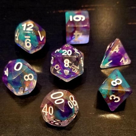 Eldritch Dimensions DnD Dice Set | Dungeons and Dragons | 7 Dice RPG Polyhedral Set