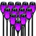 thumbnail image 1 of Ele-mall2023 Solar Outdoor Waterproof LED Mini Solar Torchlights Auto On/Off, Purple, 12 Pack, 1 of 9