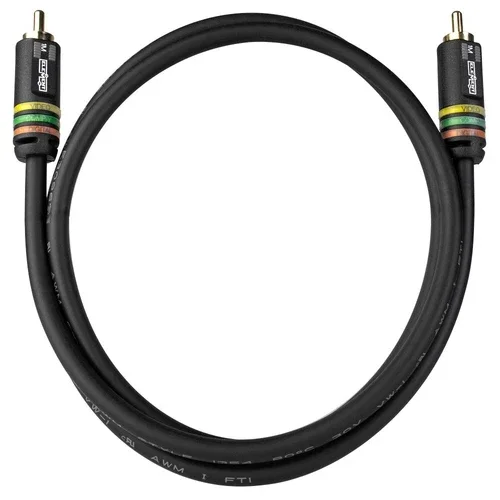 Ele11001M Element-Hz Universal Single Rca Cable (1 Meter / 3.28Ft, Black)