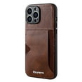 thumbnail image 1 of EleHold Leather Case for iPhone 14 Pro Max with Card Holder Slot Ultra Slim Thin Scratch Resistant Anti-Fingerprint Shockproof Protective Wallet Case For iPhone 14 Pro Max,Brown, 1 of 4