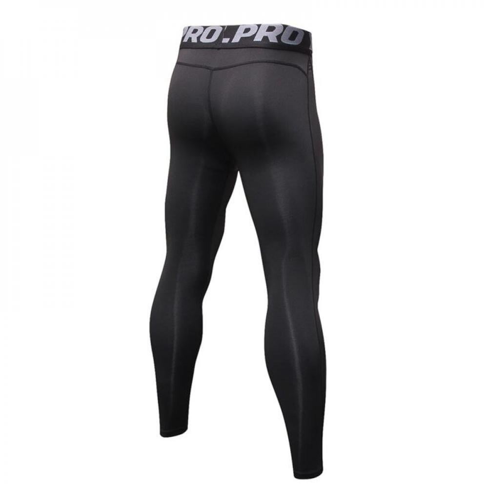 EleaEleanor Men's Thermal Compression Pants Athletic Sports Leggings