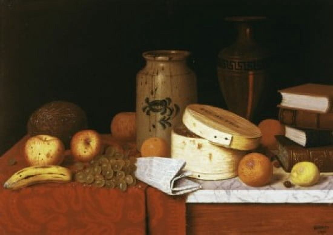 Eleame Figs And Newspaper William Michael Harnett (1848-1892 American) Canvas Art - William Michael Harnett (18 x 24)