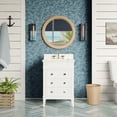 thumbnail image 1 of Eleanor 24" Bathroom Vanity with White Cabinet and Engineered Marble Top, 1 of 7