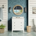 thumbnail image 1 of Eleanor 30" Bathroom Vanity with White Cabinet and Quartz Top, 1 of 7