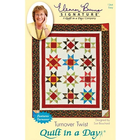 Turnover Twist: Eleanor Burns Signature Quilt Pattern 735272012641