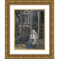 thumbnail image 1 of Eleanor Fortescue-Brickdale 15x18 Gold Ornate Wood Frame and Double Matted Museum Art Print Titled - The Nativity, 1 of 4