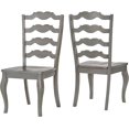 Eleanor French Ladder Back Wood Dining Chair () by Classic Grey Antique
