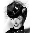 thumbnail image 1 of Eleanor Parker Modeling A Felt Hat With Black Satin Trim October 1943 Photo Print (8 x 10), 1 of 1