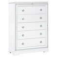 thumbnail image 1 of Eleanor Rectangular 5-drawer Chest White, 1 of 8