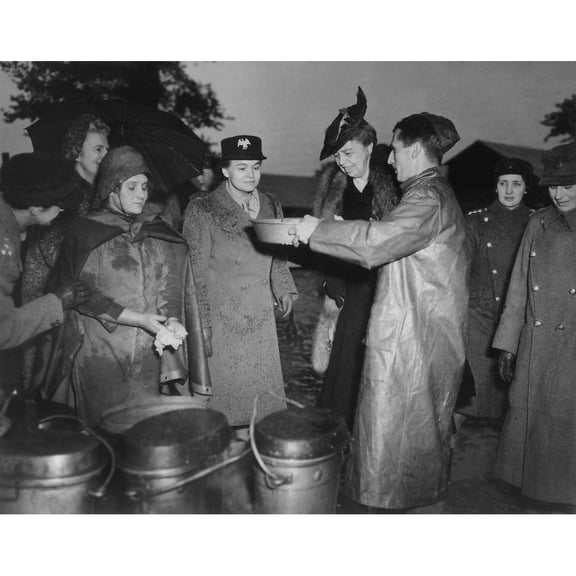 Eleanor Roosevelt And Director Of The Waac History (36 x 24)
