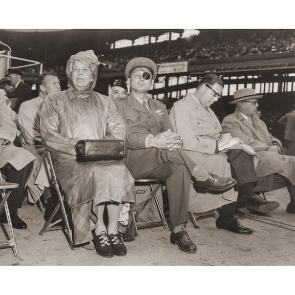 Eleanor Roosevelt Moshe Dyan Abba Eban And George Meany At The Freedom Rally In New York City. 1950S. History