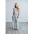 thumbnail image 1 of Eleanor Tiered Maxi Skirt - Dusty Blue Mix, 1 of 6