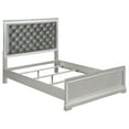 thumbnail image 1 of Eleanor Upholstered Tufted Bed Metallic, 1 of 9