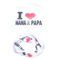 thumbnail image 1 of Eleanos 2Pcs Kids Toddler Baby Cotton Caps I Love Mama&Papa Print Beanie Hats Scarf Neck Warmer Sets, 1 of 2