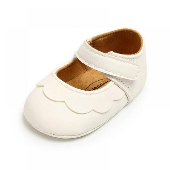 Eleanos Baby Girl Shoes Classic All-match PUHundred Days Princess Baptism Toddler Shoes