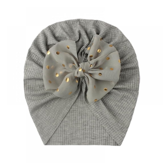Eleanos Baby Turban Hats 0-4 Years Old Baby Bonnet Solid Color Design Girls Boys Caps Infant Turban Elastic Cap Baby Girl Head Wraps, 0-4 T
