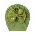 thumbnail image 1 of Eleanos Baby Turban Hats 0-4 Years Old Baby Bonnet Solid Color Design Girls Boys Caps Infant Turban Elastic Cap Baby Girl Head Wraps, 0-4 T, 1 of 5