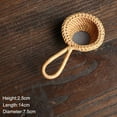 thumbnail image 1 of Eleanos Home Portable Tea Strainers Bamboo Rattan Gourd Shaped Tea Leaves Funnel for Tea Table Decor Tea Ceremony Accessories, 1 of 6