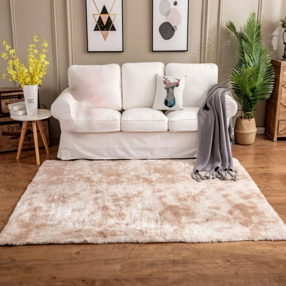 Eleanos Household Non-Slip Long Plush Area Rug Faux Fur Soft Floor Mat Carpet Home Decor 31x47 Inch